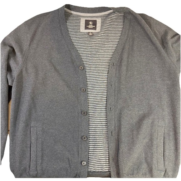 Hart Schaffner Marx Men's SZ XL Cotton Button Cardigan Sweater Blue Grandpa Prep - Picture 6 of 10